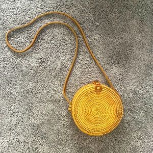 Woven Straw Purse